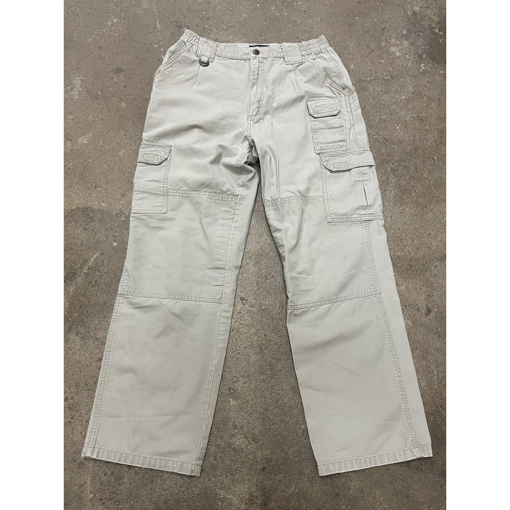 5.11 Tactical Pants Mens 30x30 Khaki Cargo Cotton Canvas Work Utility 74251